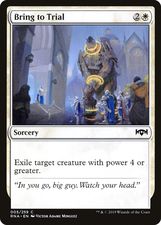 Bring to Trial (RNA-005) - [Ravnica Allegiance] Foil