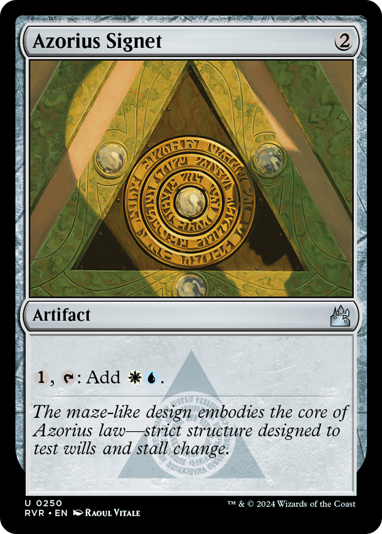 Azorius Signet (RVR-250) - [Ravnica Remastered] Foil