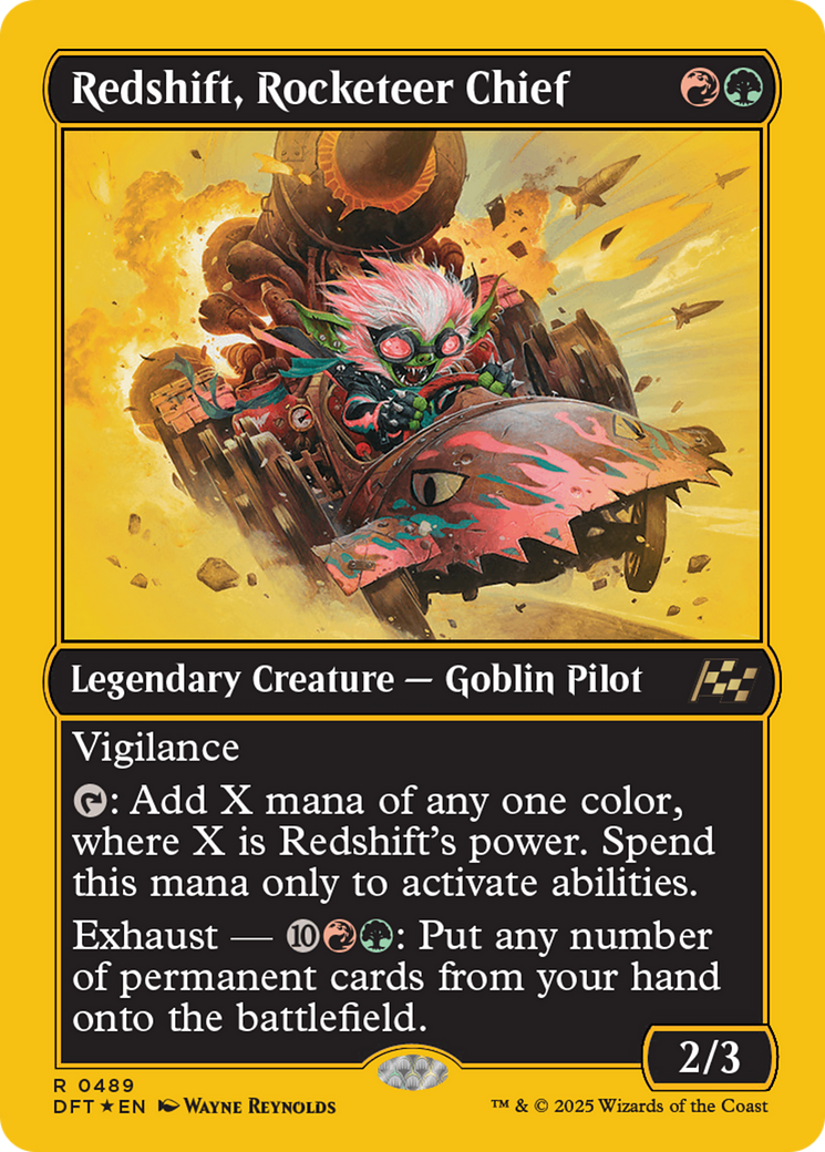 Redshift, Rocketeer Chief (First-Place Foil) (DFT-489) - [Aetherdrift] Foil