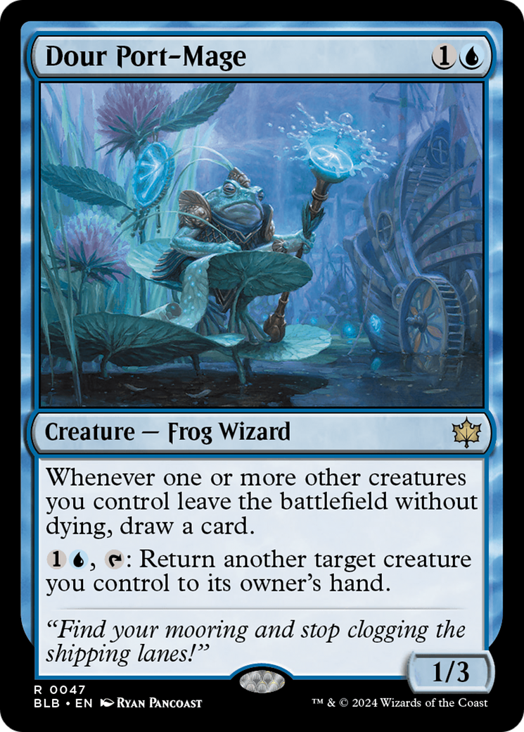 Dour Port-Mage (BLB-047) - [Bloomburrow] Foil
