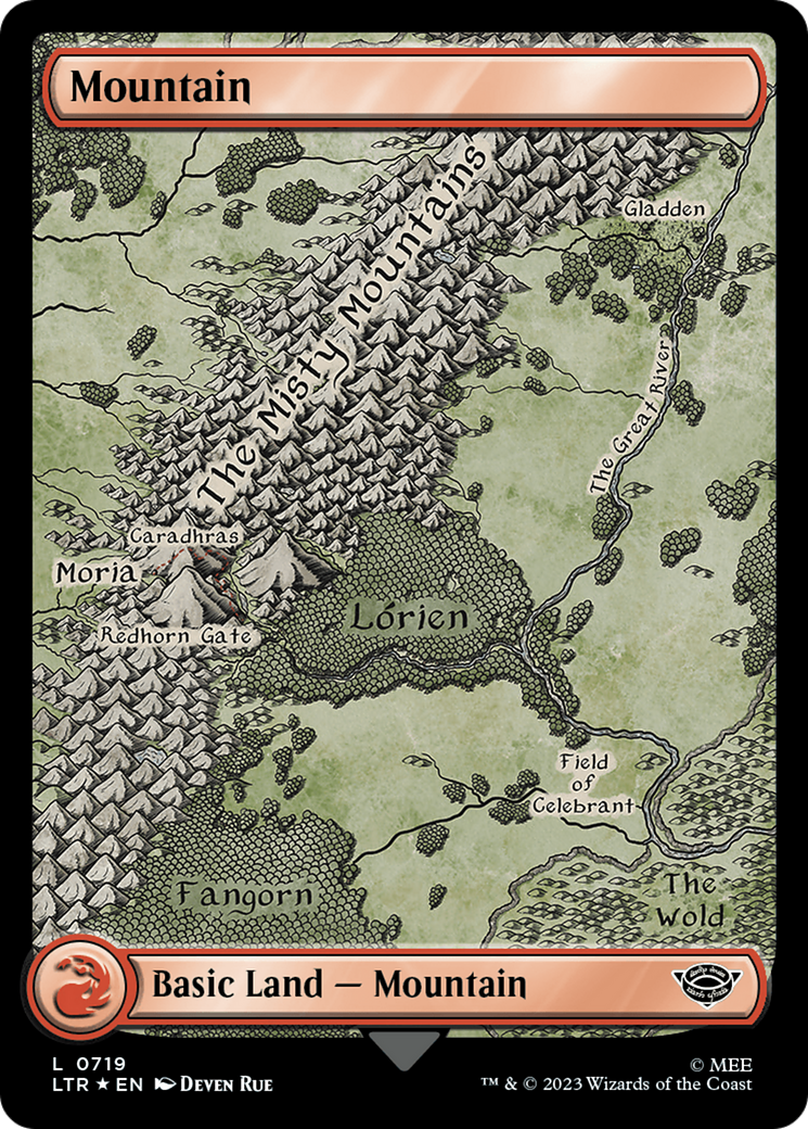 Montagne (719) (Surge Foil) [Le Seigneur des Anneaux : Contes de la Terre du Milieu] 