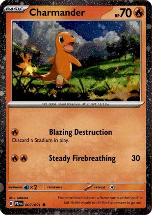 Charmander - 007/091 (Cosmos Holo) 7 - [Miscellaneous Cards & Products] Holofoil