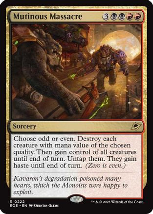 Mutinous Massacre (EOE-222) - [Edge of Eternities]