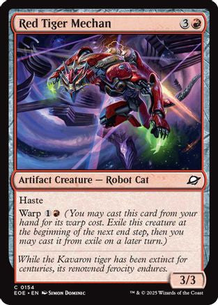 Red Tiger Mechan (EOE-154) - [Edge of Eternities] Foil