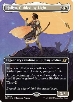 Haliya, Guided by Light (Borderless) (EOE-289) - [Edge of Eternities] Foil