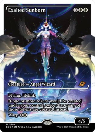 Exalted Sunborn (Showcase) (Fracture Foil) (EOE-384) - [Edge of Eternities] Foil