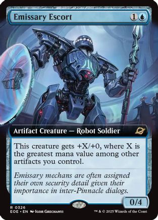 Emissary Escort (Extended Art) (EOE-326) - [Edge of Eternities] Foil