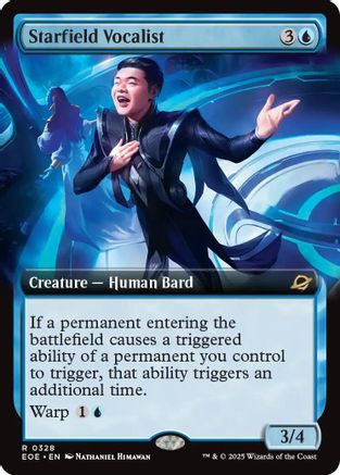 Starfield Vocalist (Extended Art) (EOE-328) - [Edge of Eternities] Foil
