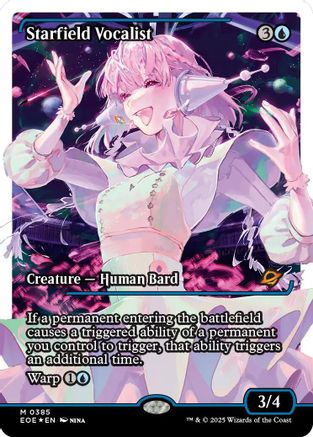 Starfield Vocalist (Showcase) (Fracture Foil) (EOE-385) - [Edge of Eternities] Foil