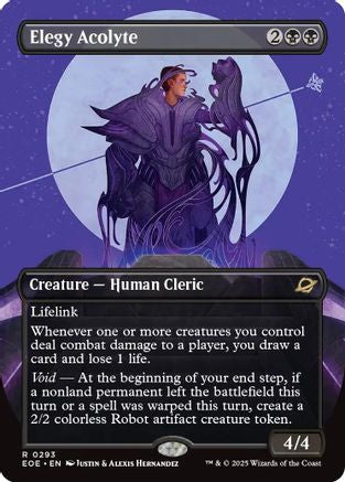 Elegy Acolyte (Borderless) (EOE-293) - [Edge of Eternities] Foil