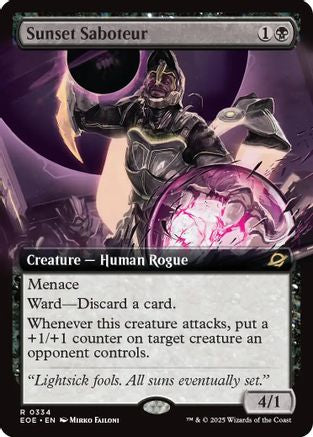 Sunset Saboteur (Extended Art) (EOE-334) - [Edge of Eternities]