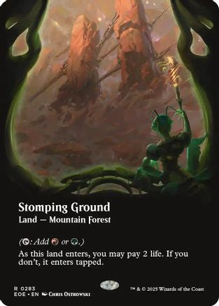 Stomping Ground (Borderless) (EOE-283) - [Edge of Eternities] Foil
