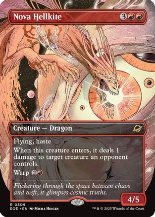 Nova Hellkite (Borderless) (EOE-309) - [Edge of Eternities] Foil