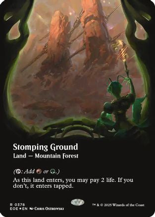 Stomping Ground (Borderless) (Galaxy Foil) (EOE-378) - [Edge of Eternities] Foil