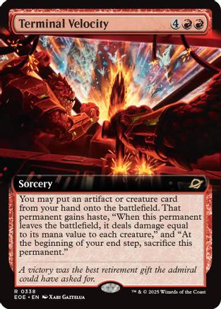 Terminal Velocity (Extended Art) (EOE-338) - [Edge of Eternities] Foil