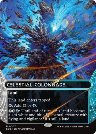 Celestial Colonnade (0007) (Borderless) (EOS-007) - [Edge of Eternities: Stellar Sights] Foil