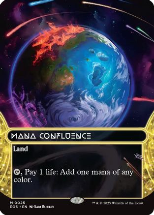 Mana Confluence (0025) (Borderless) (EOS-025) - [Edge of Eternities: Stellar Sights] Foil