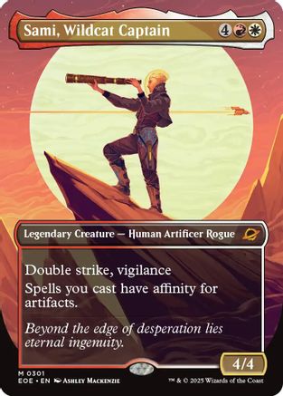 Sami, Wildcat Captain (Borderless) (EOE-301) - [Edge of Eternities] Foil