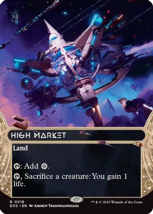 High Market (0018) (Borderless) (EOS-018) - [Edge of Eternities: Stellar Sights] Foil