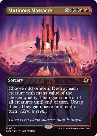 Mutinous Massacre (Borderless) (EOE-314) - [Edge of Eternities] Foil