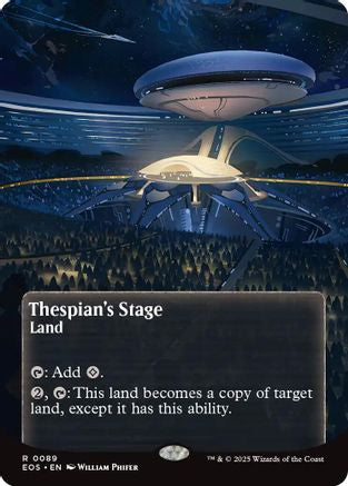 Thespian's Stage (0089) (Borderless) (EOS-089) - [Edge of Eternities: Stellar Sights] Foil