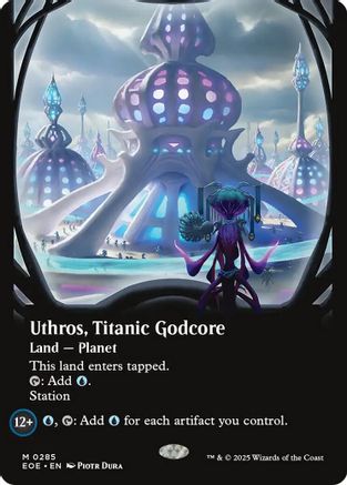 Uthros, Titanic Godcore (Borderless) (EOE-285) - [Edge of Eternities] Foil