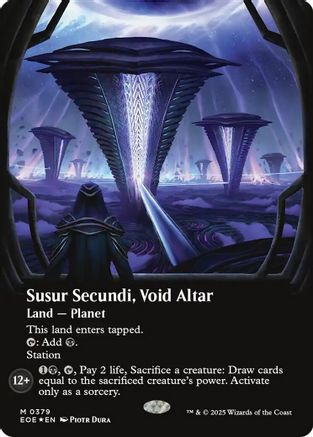 Susur Secundi, Void Altar (Borderless) (Galaxy Foil) (EOE-379) - [Edge of Eternities] Foil