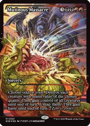 Mutinous Massacre (Showcase) (EOE-363) - [Edge of Eternities] Foil