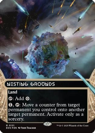 Nesting Grounds (0121) (Borderless) (Galaxy Foil) (EOS-121) - [Edge of Eternities: Stellar Sights] Foil