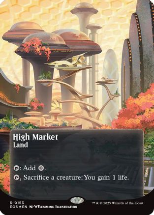 High Market (0153) (Borderless) (Galaxy Foil) (EOS-153) - [Edge of Eternities: Stellar Sights] Foil