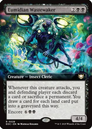 Eumidian Wastewaker (Extended Art) (EOC-028) - [Commander: Edge of Eternities]