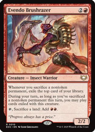 Evendo Brushrazer (EOC-010) - [Commander: Edge of Eternities]
