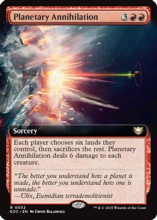 Planetary Annihilation (Extended Art) (EOC-032) - [Commander: Edge of Eternities]