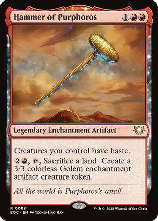 Hammer of Purphoros (EOC-088) - [Commander: Edge of Eternities]