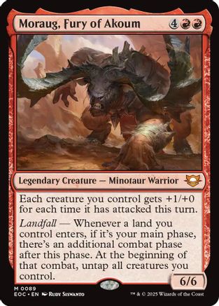 Moraug, Fury of Akoum (EOC-089) - [Commander: Edge of Eternities]
