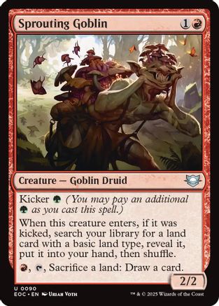 Sprouting Goblin (EOC-090) - [Commander: Edge of Eternities]