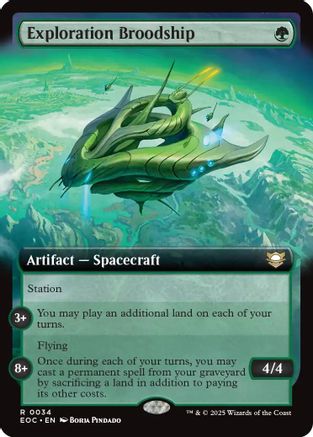 Exploration Broodship (Extended Art) (EOC-034) - [Commander: Edge of Eternities]