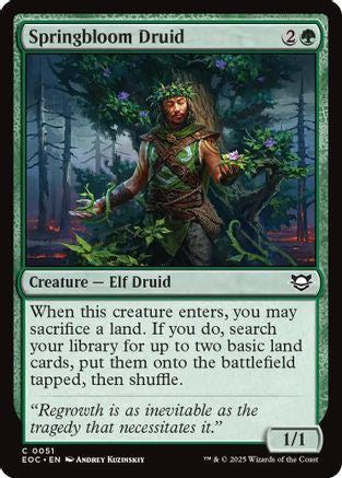 Springbloom Druid (EOC-051) - [Commander: Edge of Eternities]