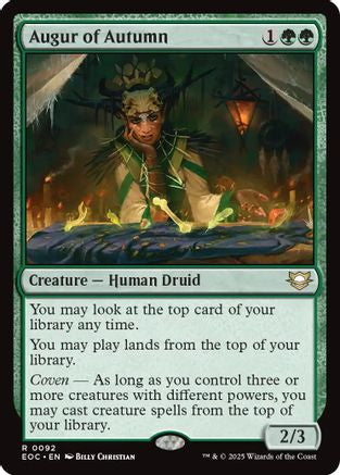 Augur of Autumn (EOC-092) - [Commander: Edge of Eternities]