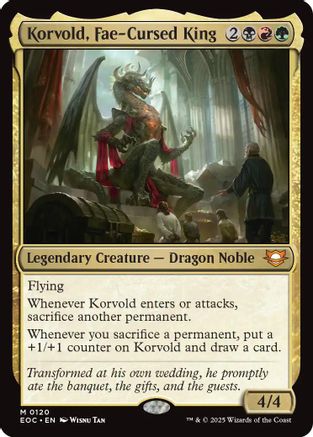 Korvold, Fae-Cursed King (EOC-120) - [Commander: Edge of Eternities]
