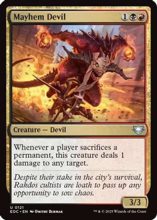 Mayhem Devil (EOC-121) - [Commander: Edge of Eternities]