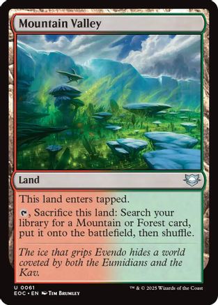Mountain Valley (EOC-061) - [Commander: Edge of Eternities]