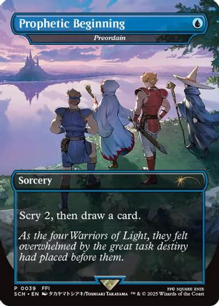 Prophetic Beginning - Preordain (GAME-039) - [Game Day & Store Championship Promos] Foil