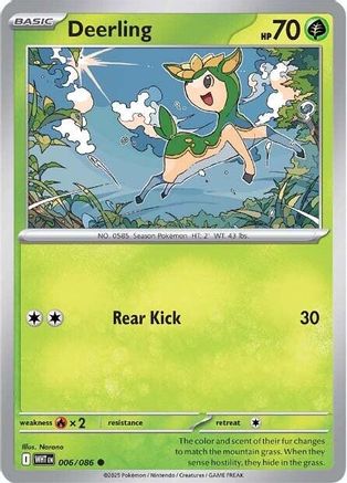 Deerling 6 - [SV White Flare] Reverse Holofoil