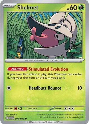 Shelmet 8 - [SV White Flare] Reverse Holofoil