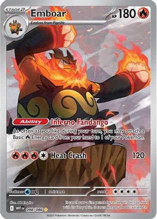 Emboar - 098/086 98 - [SV White Flare] Holofoil