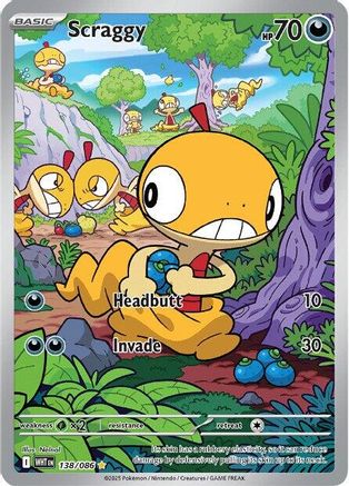Scraggy - 138/086 138 - [SV White Flare] Holofoil