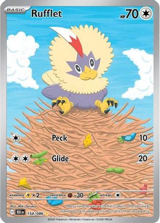 Rufflet - 154/086 154 - [SV Black Bolt] Holofoil