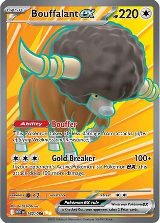 Bouffalant ex - 162/086 162 - [SV White Flare] Holofoil