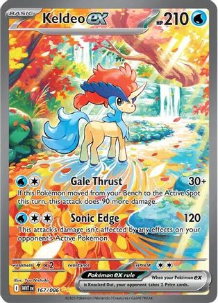 Keldeo ex - 167/086 167 - [SV White Flare] Holofoil